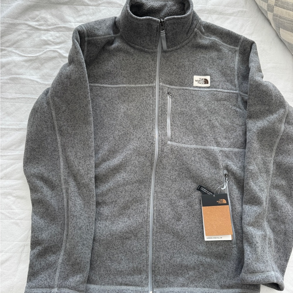 The North Face Men's Charcoal Zip-Up fleece jacket Gordon Lyons